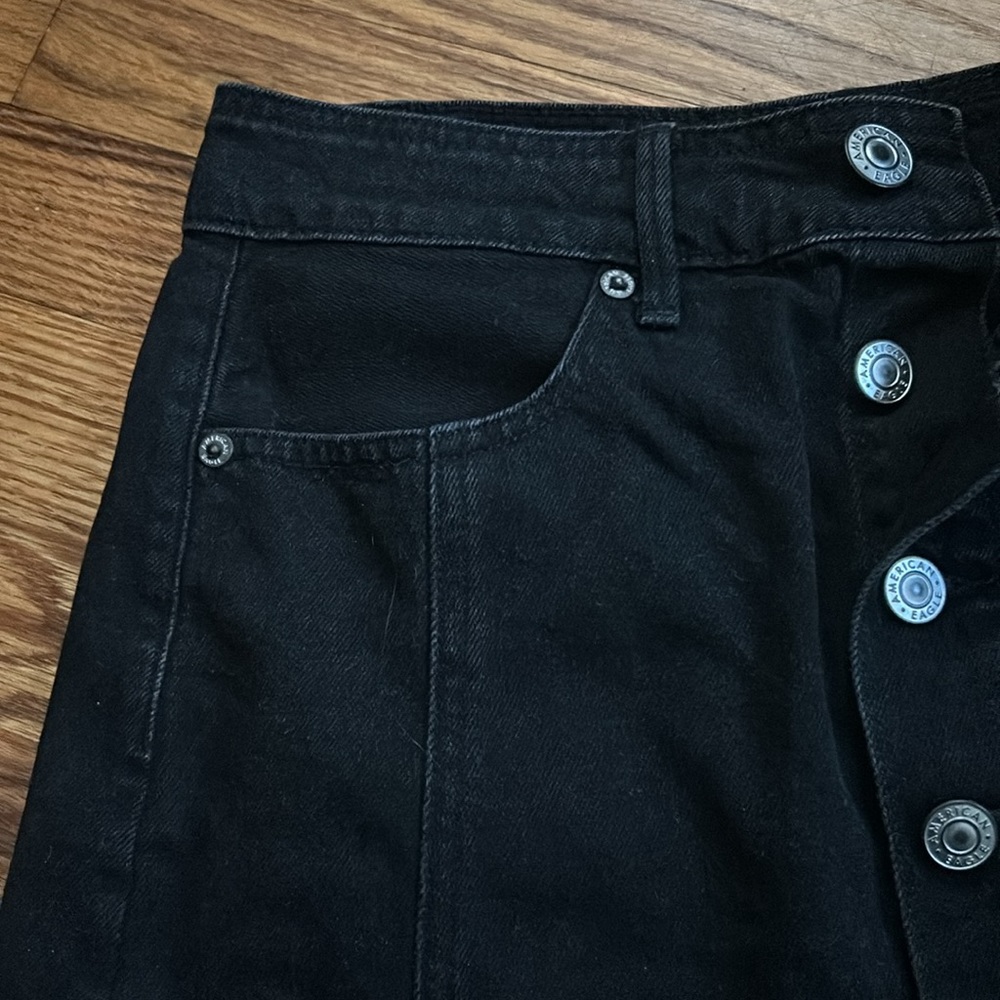 American Eagle Outfitters 28” waist button-denim skirt - Picture 3 of 10